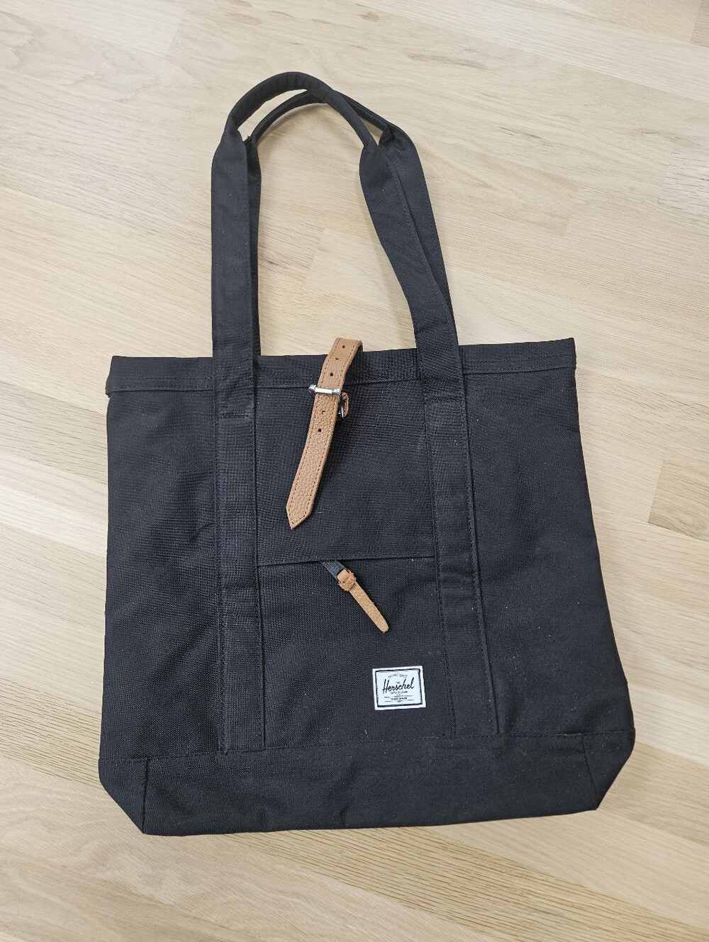 Herschel Supply Co Plus Canvas Tote Bag Laptop Tablet Black